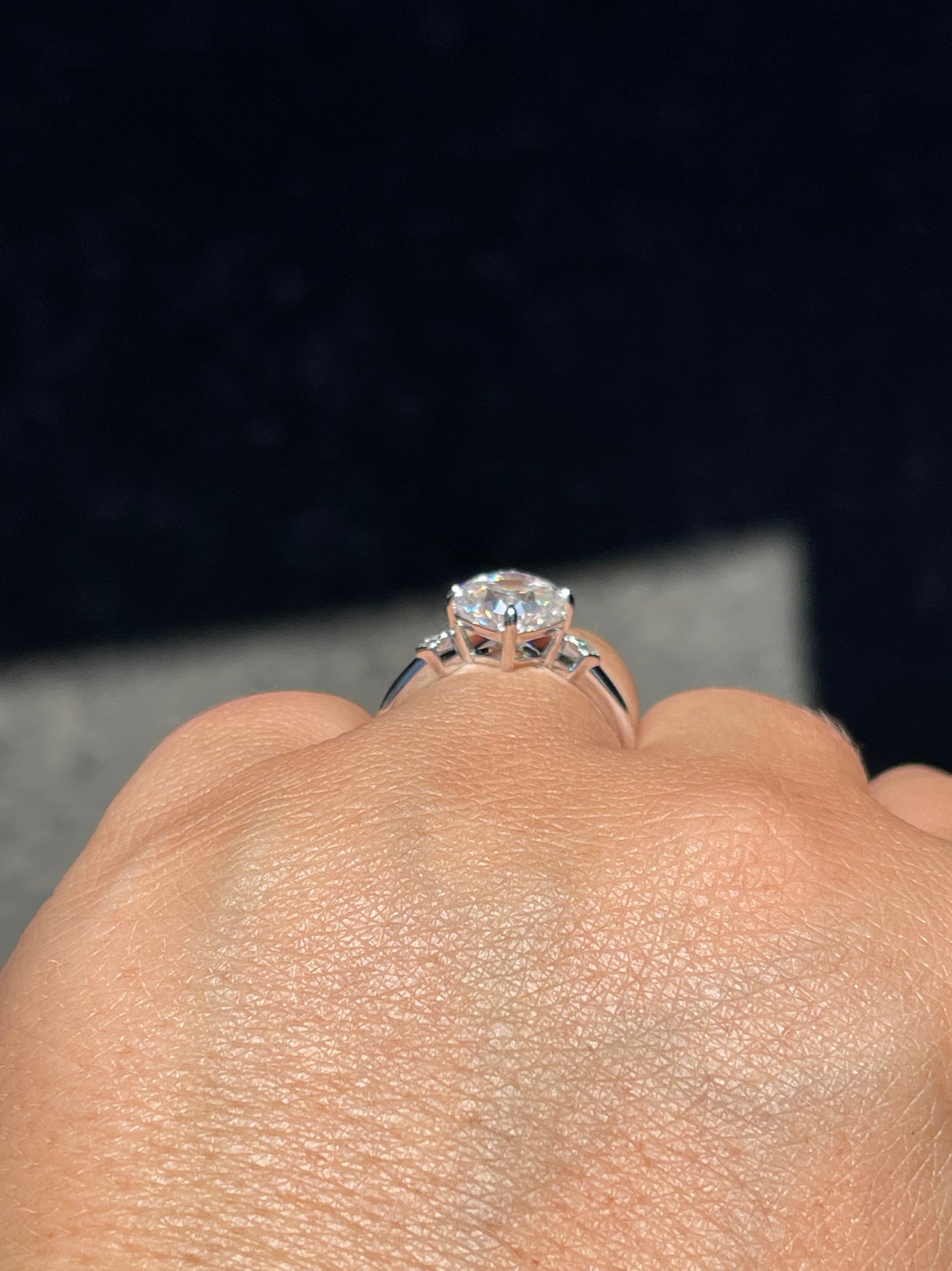 Kalla Sterling Silver Engagement Ring