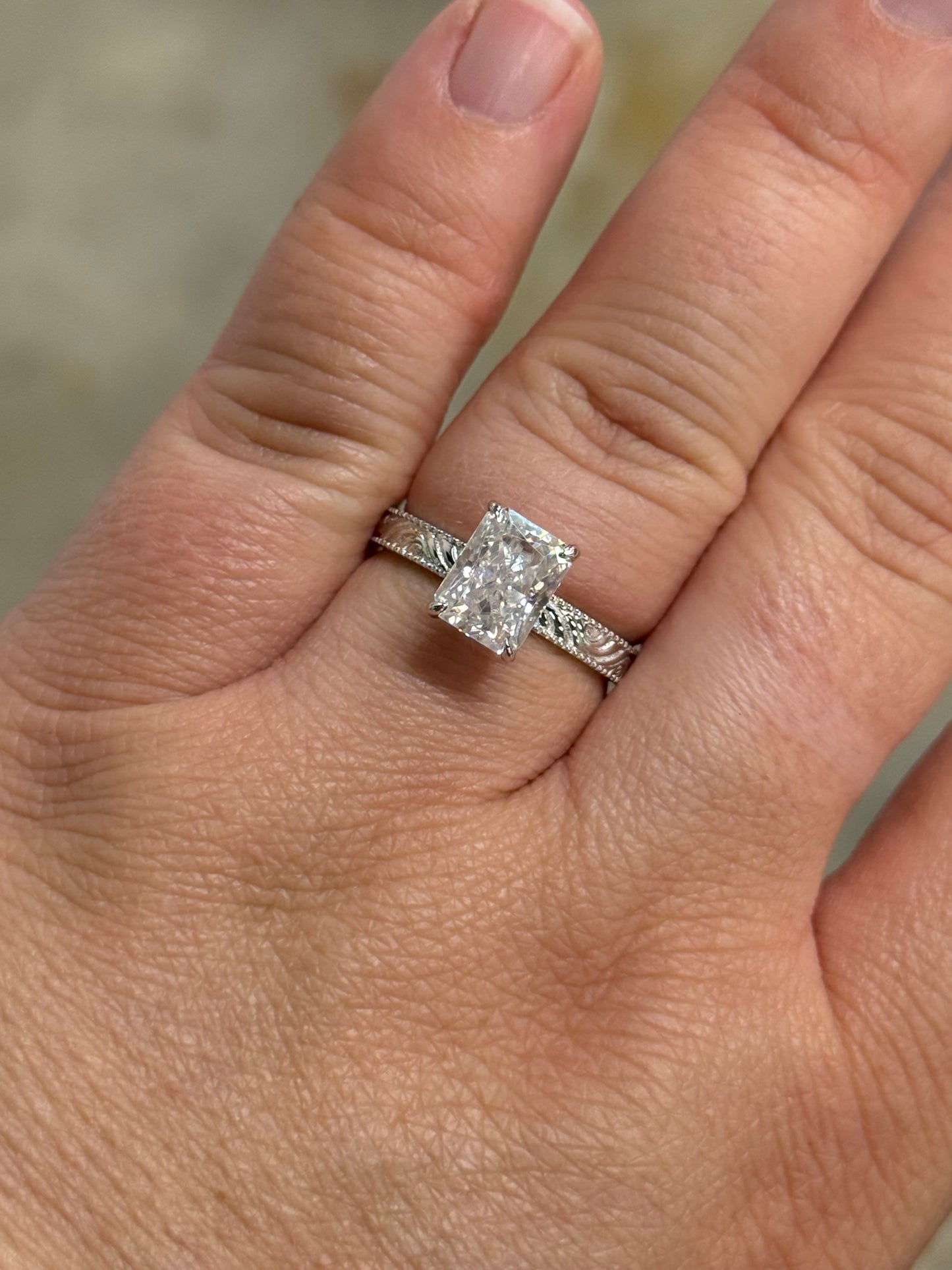 Beth DIAMOND Hidden Halo Engagement Ring Engagement Rings Tines Ranch Co