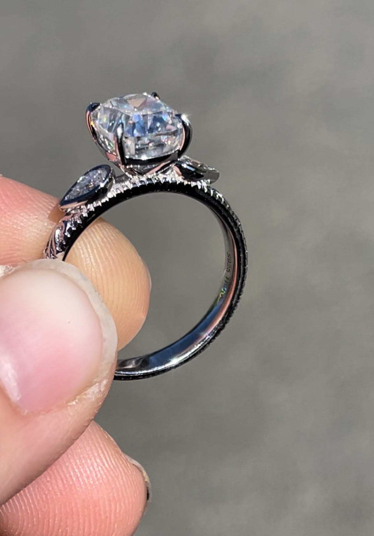Harper Sterling Silver Engagement Ring