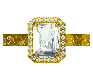 Nadeen Cathedral Engagement Ring