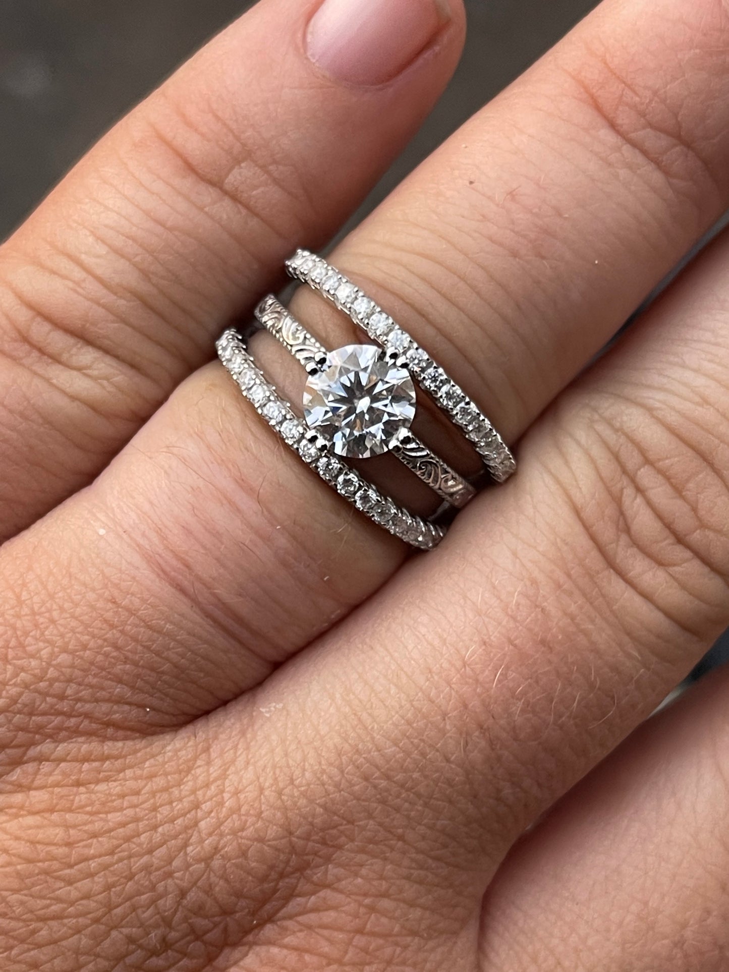 Rylee Moissanite Wedding Band