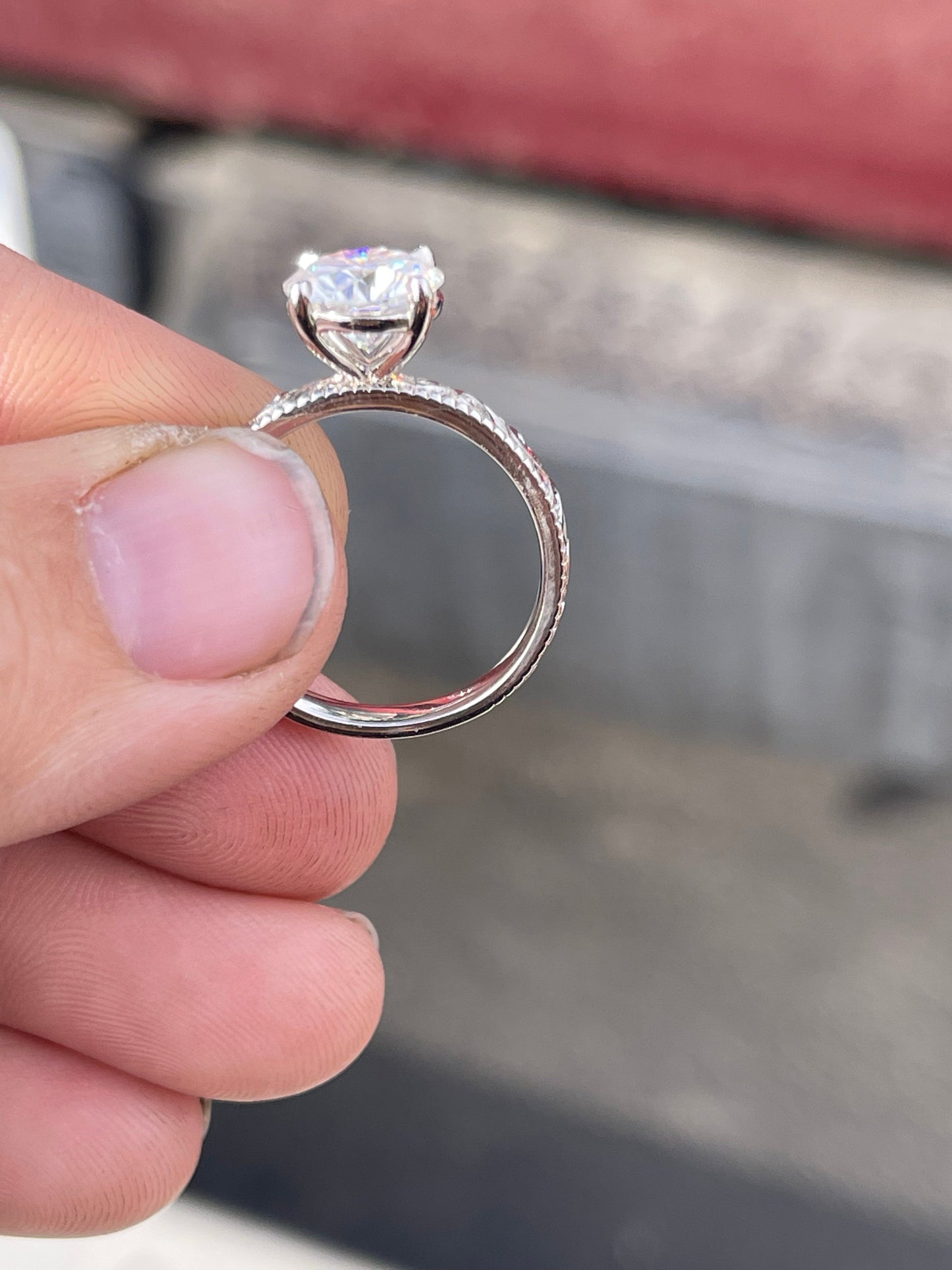 Charlene 8US Sterling Silver Engagement Ring