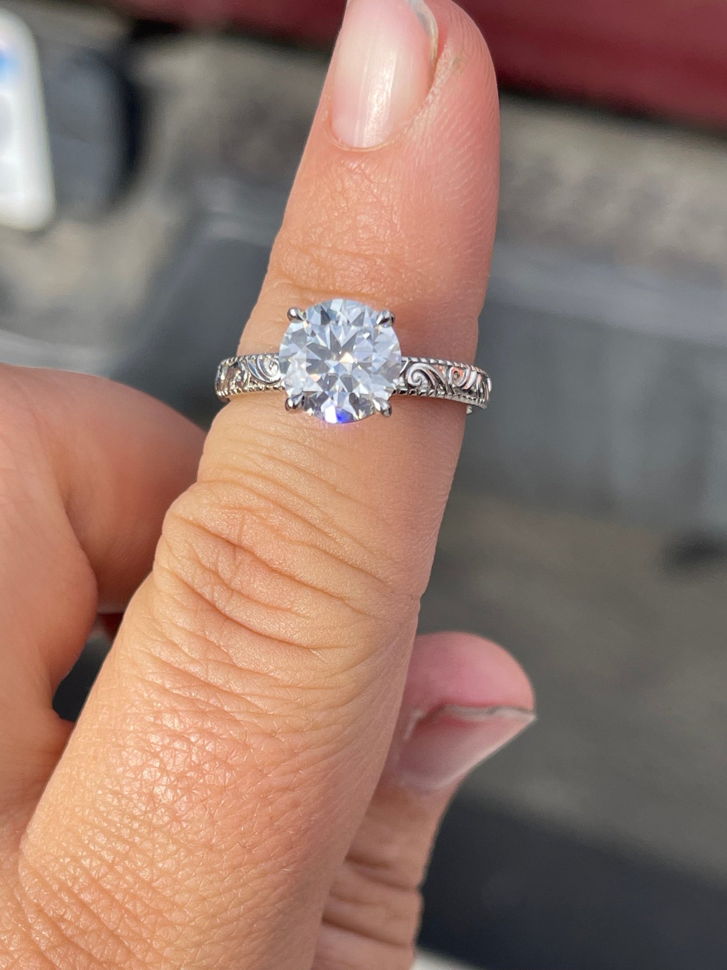 Charlene Sterling Silver Engagement Ring