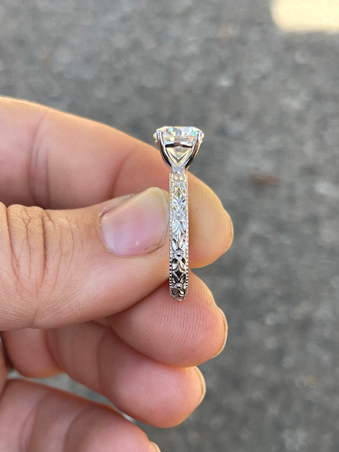 Maybelle Sterling Silver Engagement Ring