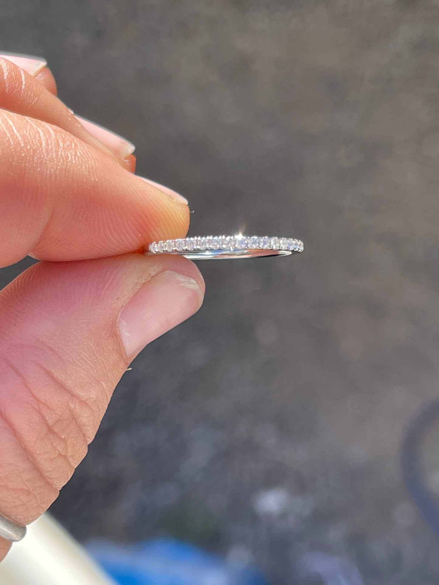 Jessie Moissanite Wedding Band