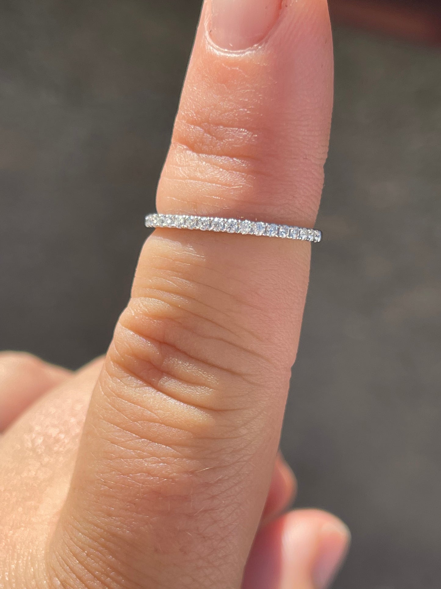 Jessie Moissanite Wedding Band