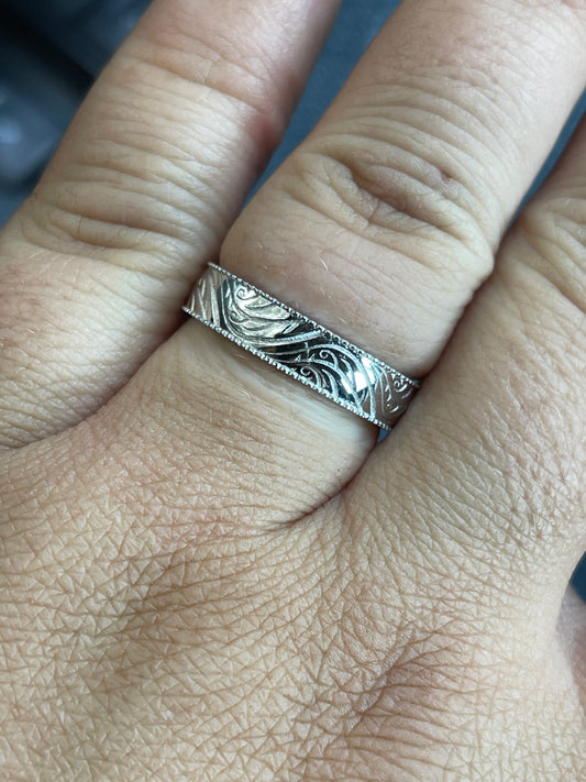 Carter Sterling Silver Wedding Band