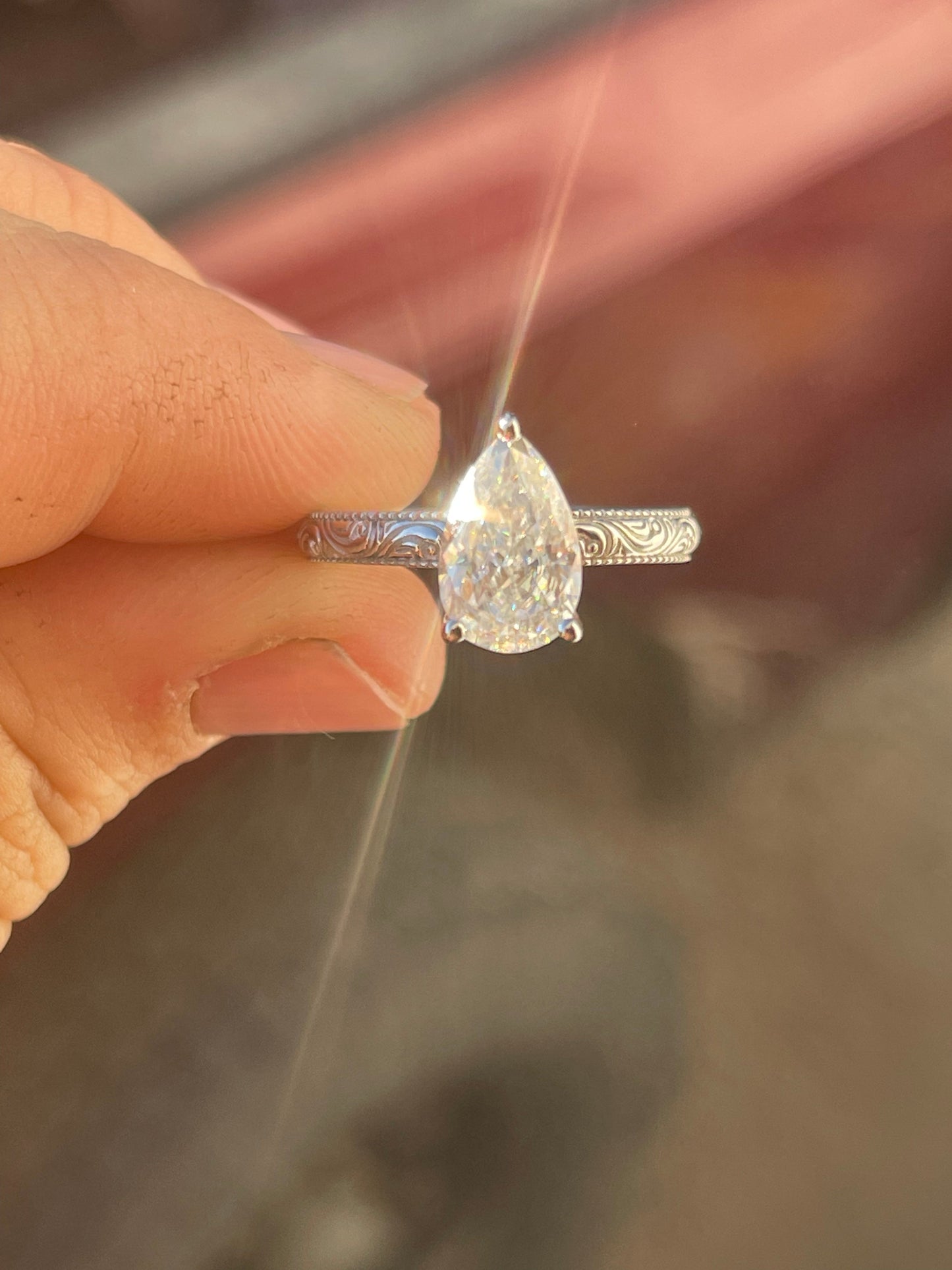 Wren Sterling Silver Engagement Ring