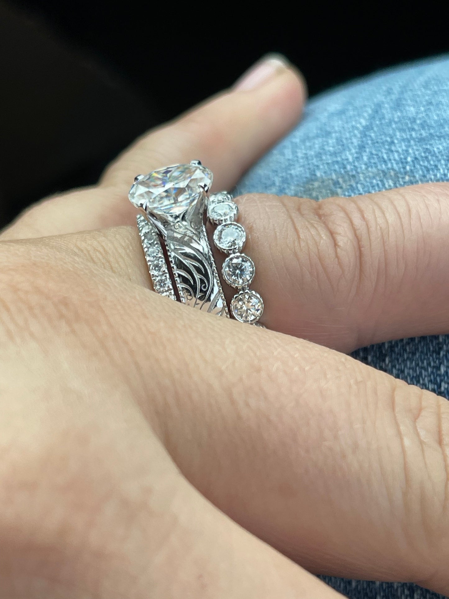 Hailey Sterling Silver Engagement Ring