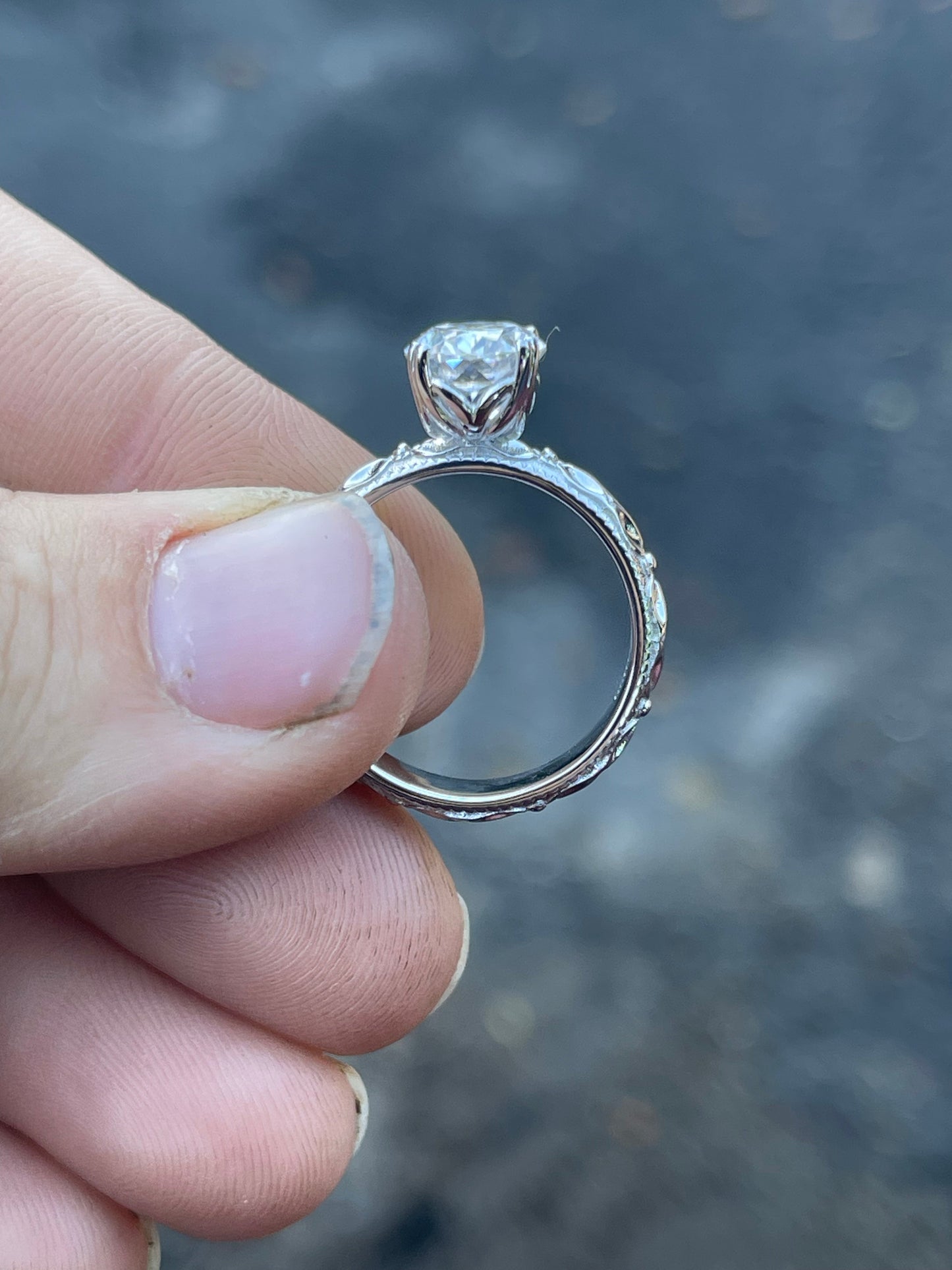 Maria Sterling Silver Engagement Ring