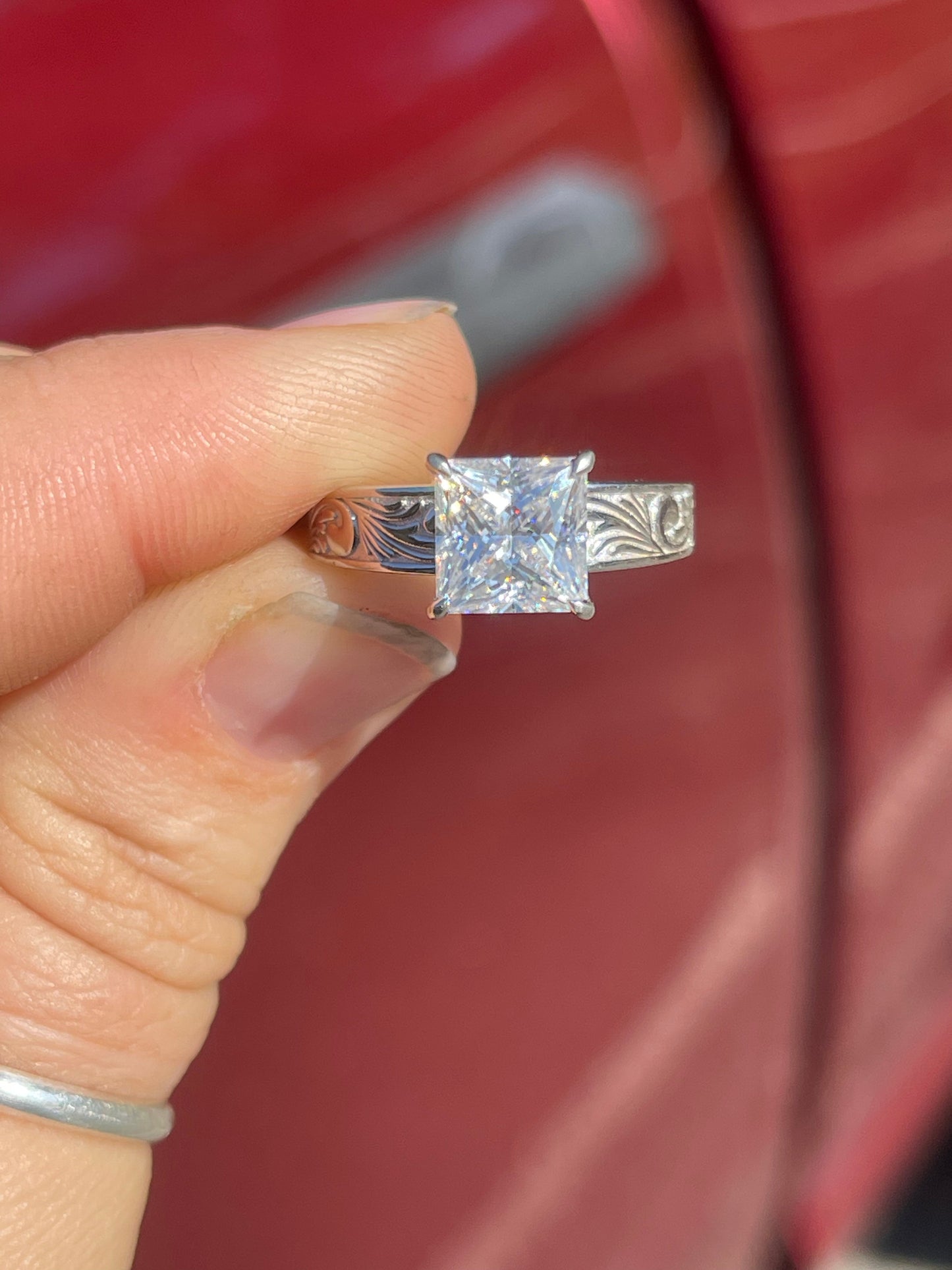 Presley Sterling Silver Engagement Ring