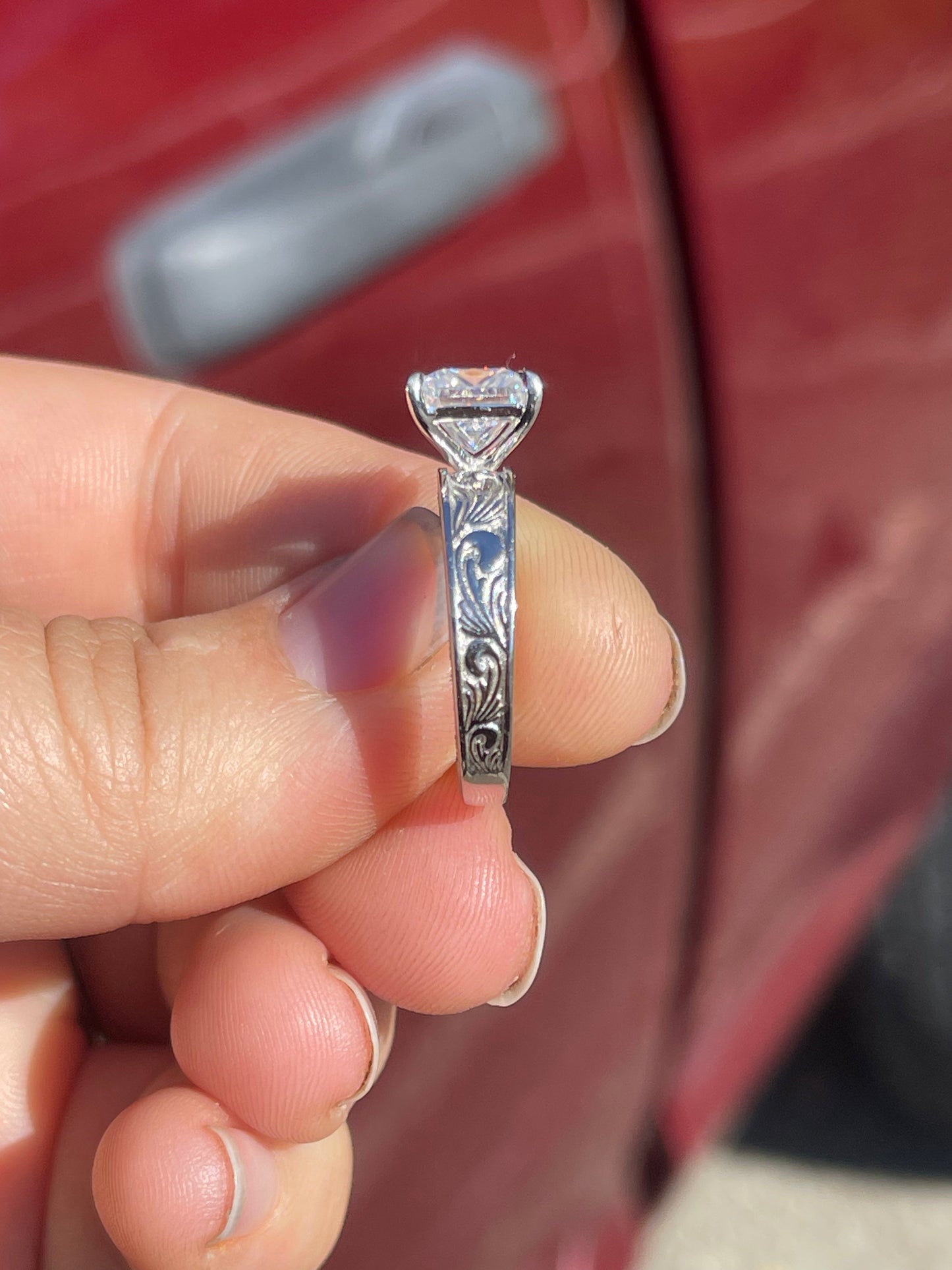 Presley Sterling Silver Engagement Ring