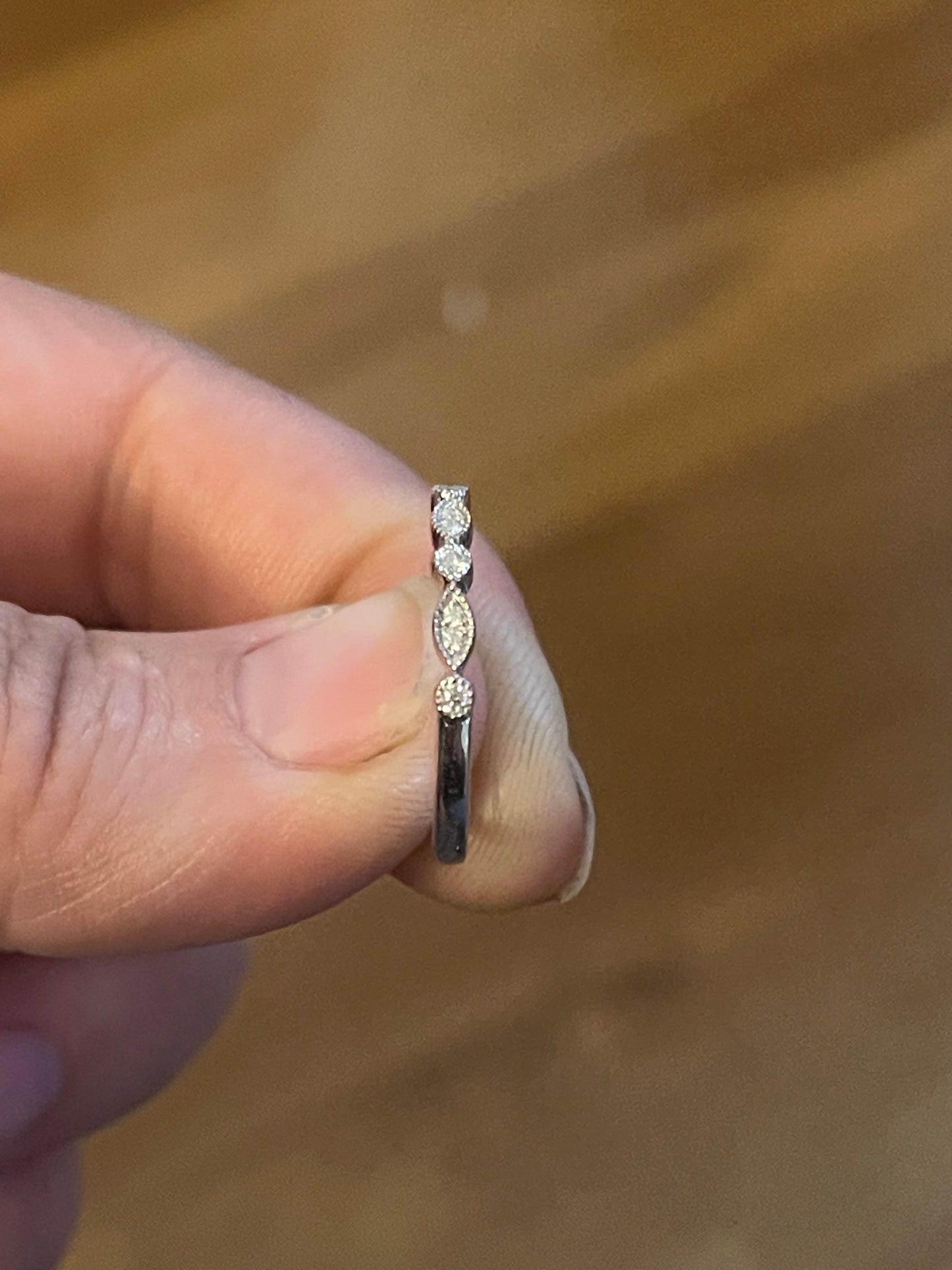 Mariposa Moissanite Wedding Band