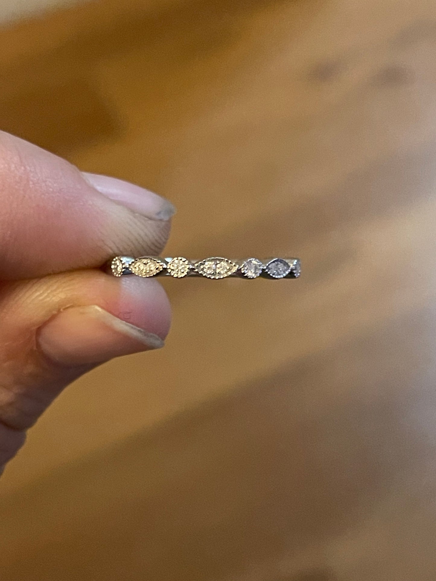 Mariposa Moissanite Wedding Band