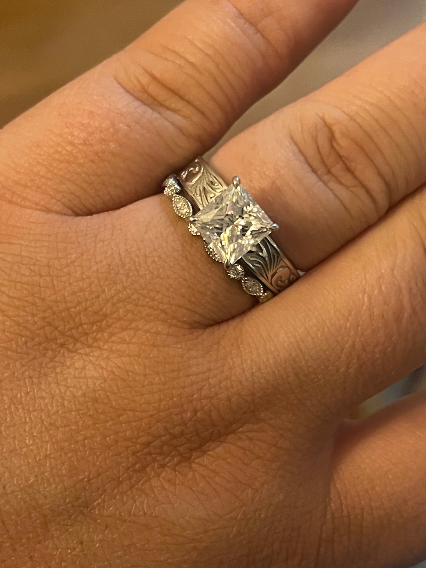 Mariposa Moissanite Wedding Band