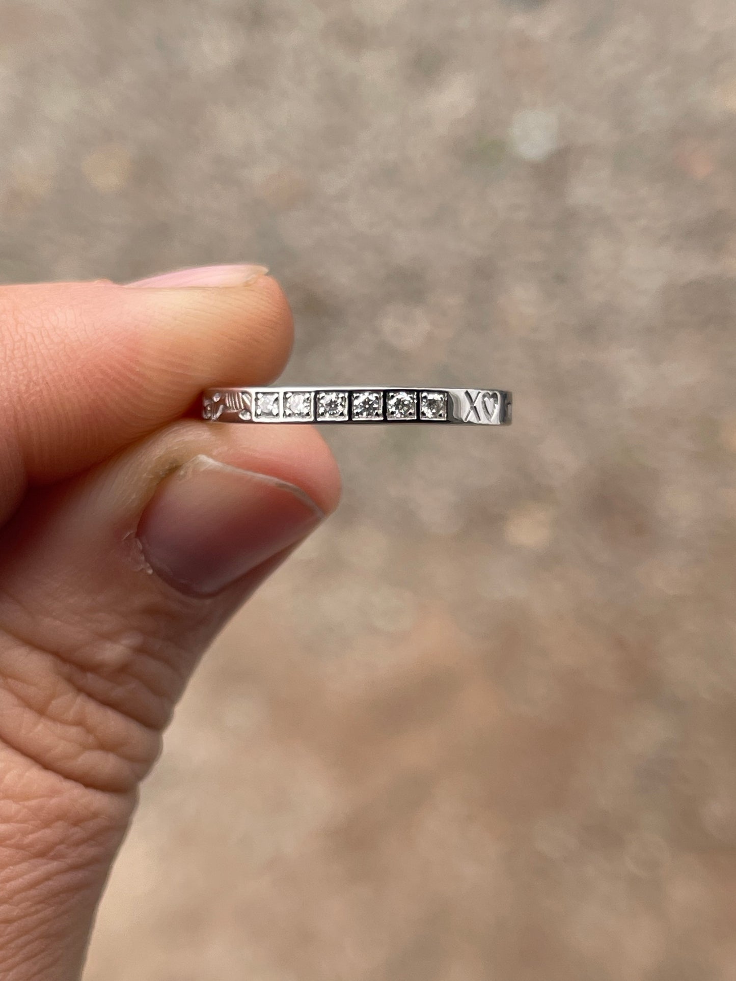 Dalton Moissanite Brand Wedding Band