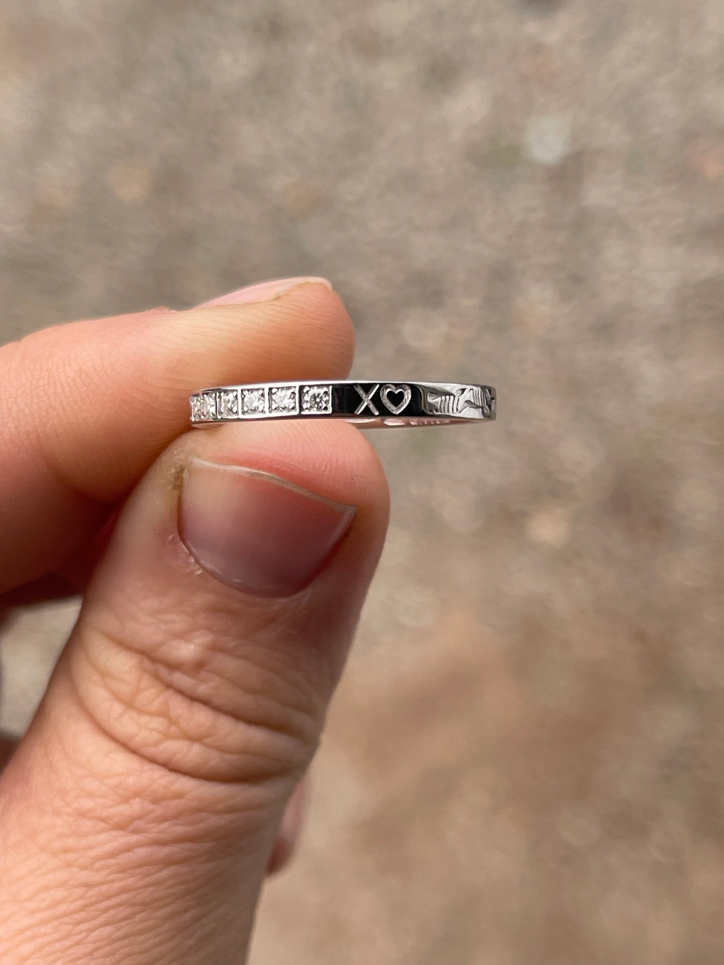 Dalton Moissanite Brand Wedding Band