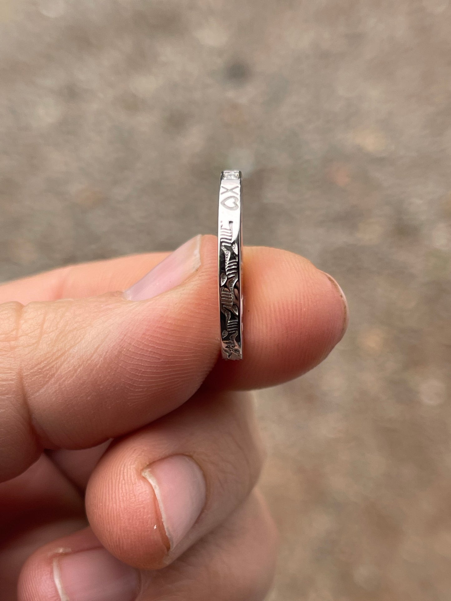 Dalton Moissanite Brand Wedding Band