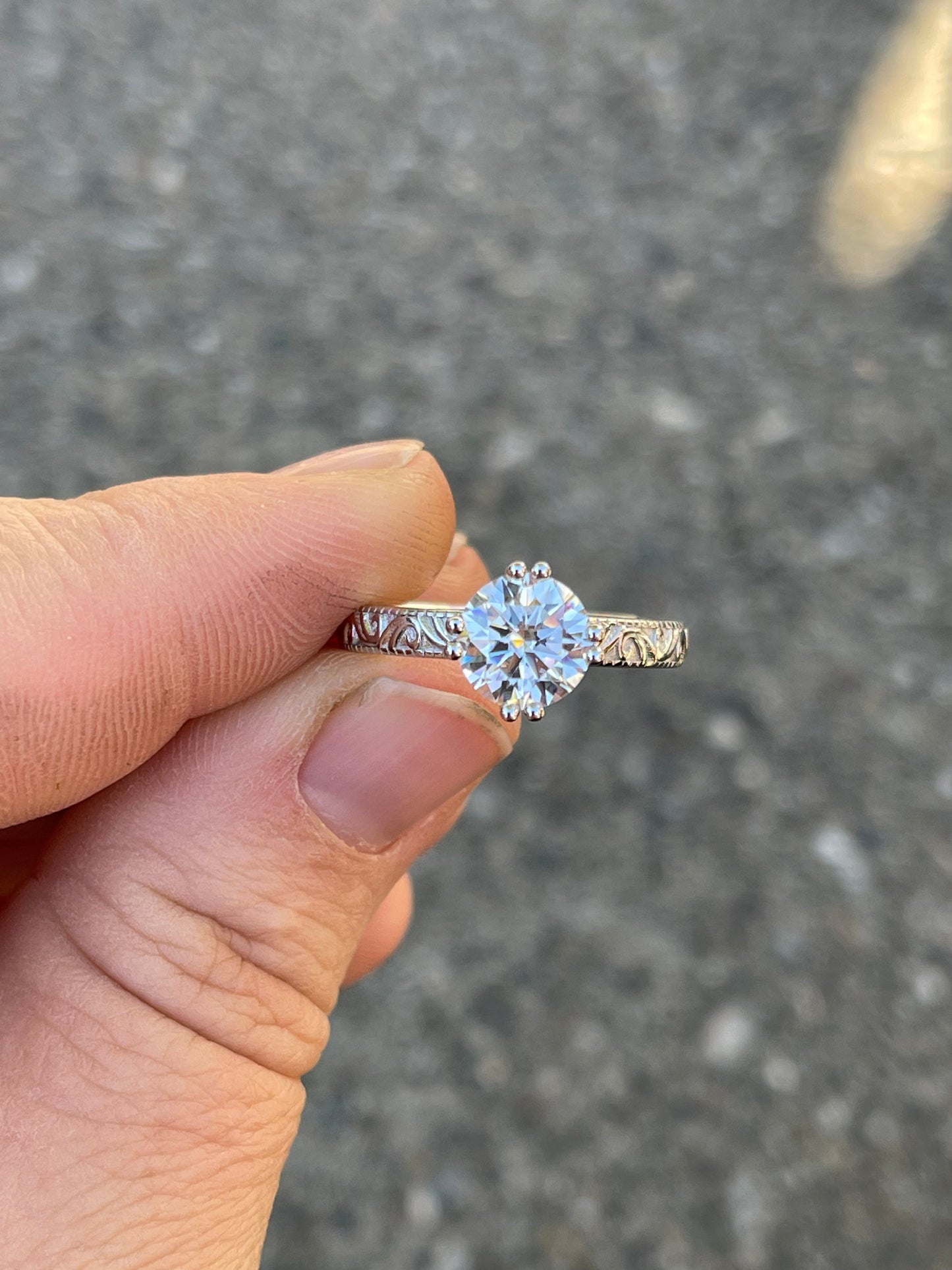 Clementine Sterling Silver Engagement Ring