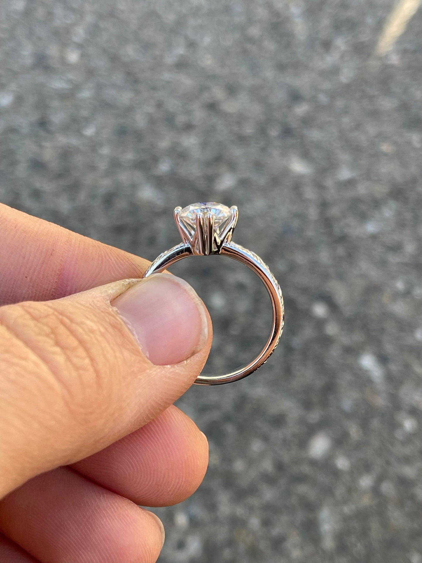 Clementine Sterling Silver Engagement Ring