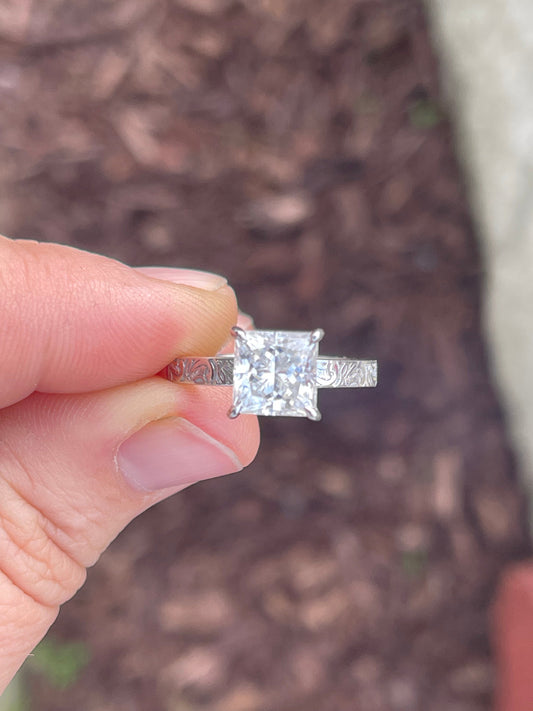 Lena Sterling Silver Engagement Ring