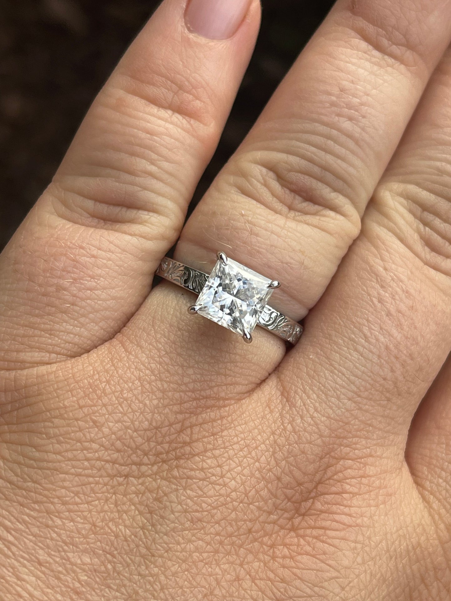 Lena Sterling Silver Engagement Ring