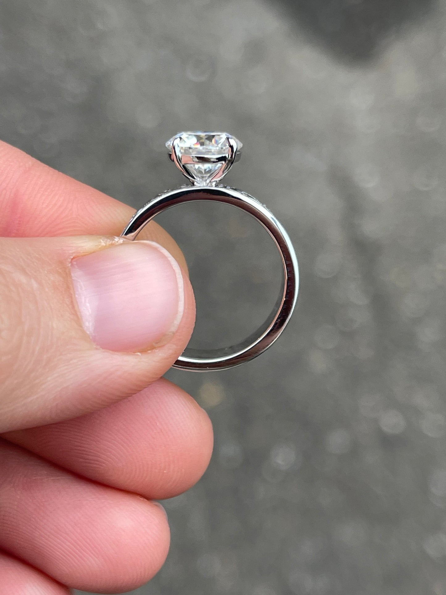 Brielle Sterling Silver Engagement Ring