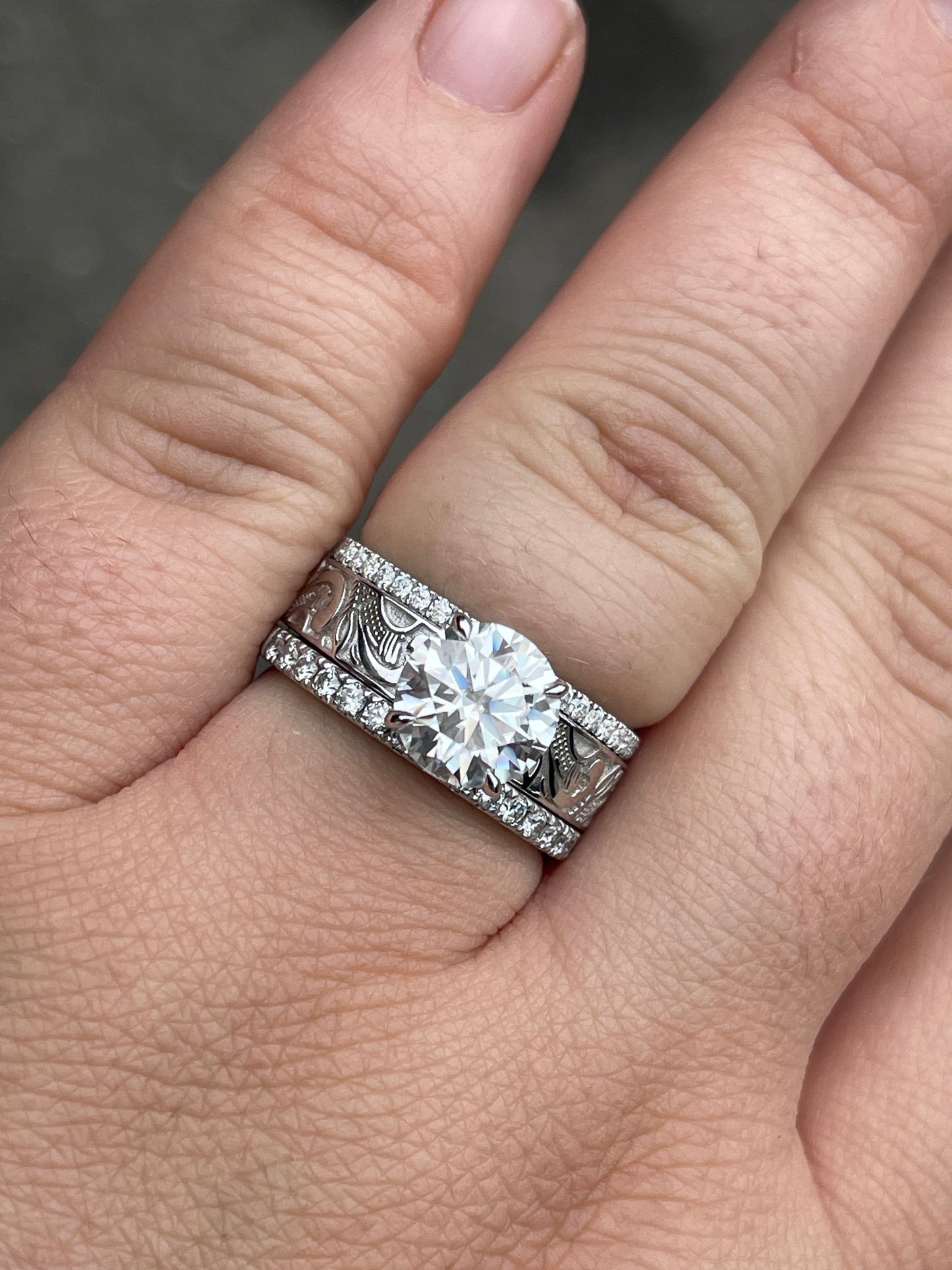 Brielle Sterling Silver Engagement Ring