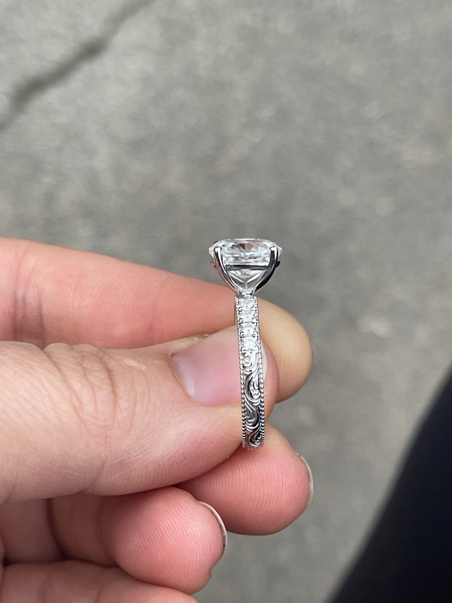 Monroe Sterling SIlver Engagement Ring