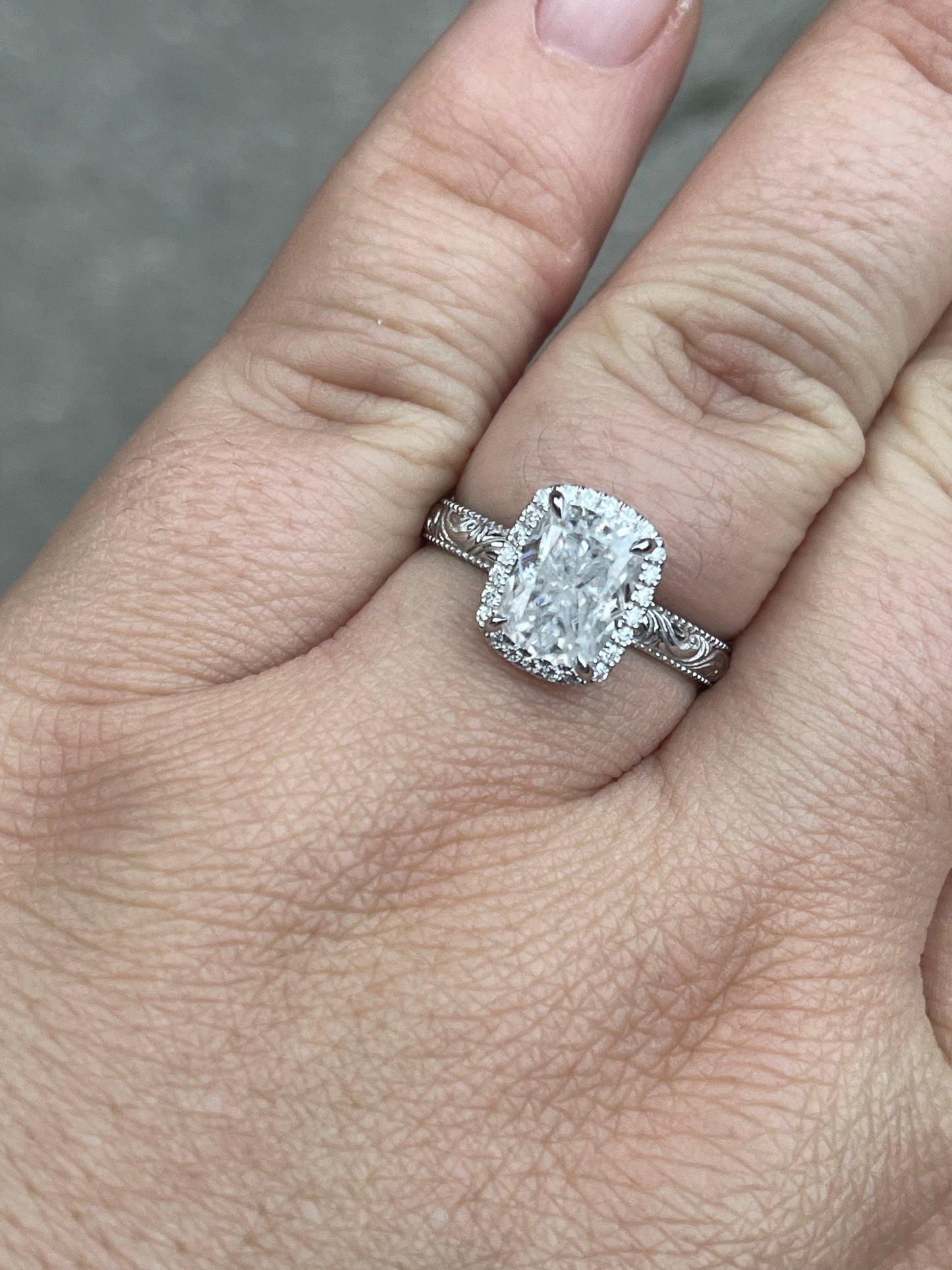 Aspen Sterling Silver Engagement Ring
