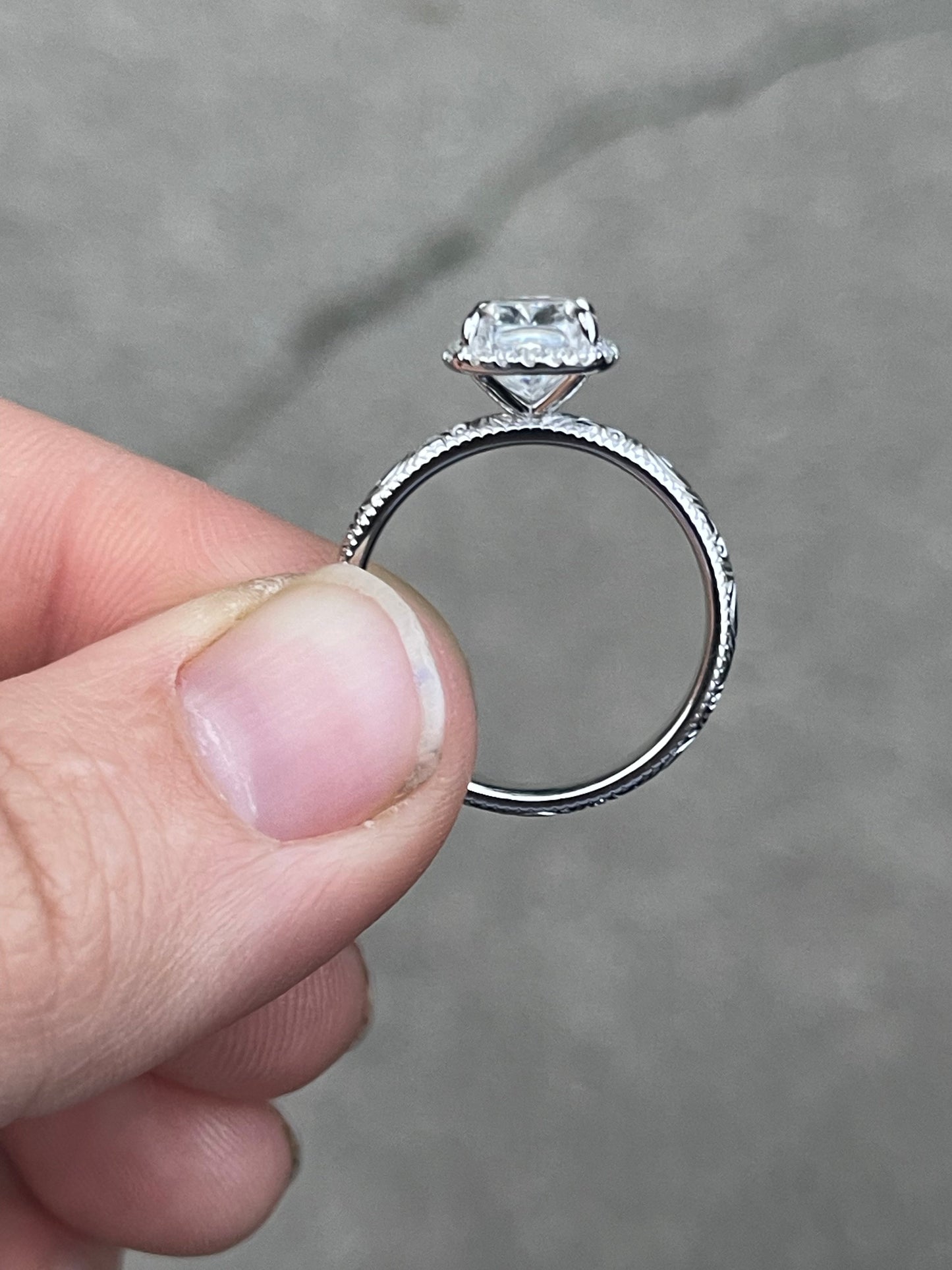 Aspen Sterling Silver Engagement Ring