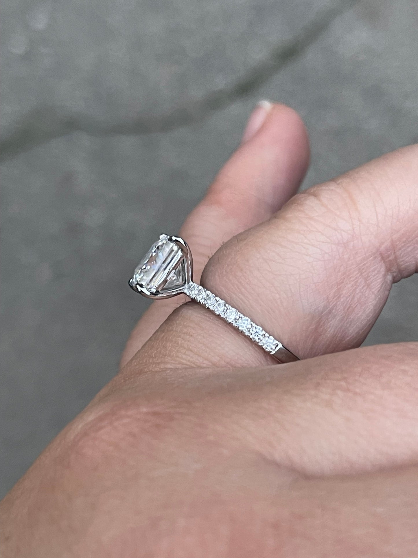Lily Sterling Silver Engagement Ring