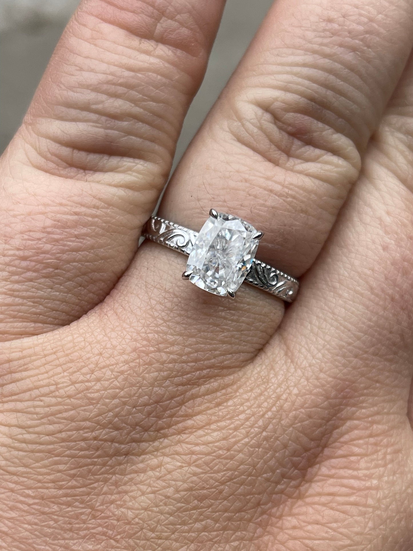 Audrey Sterling Silver Engagement Ring