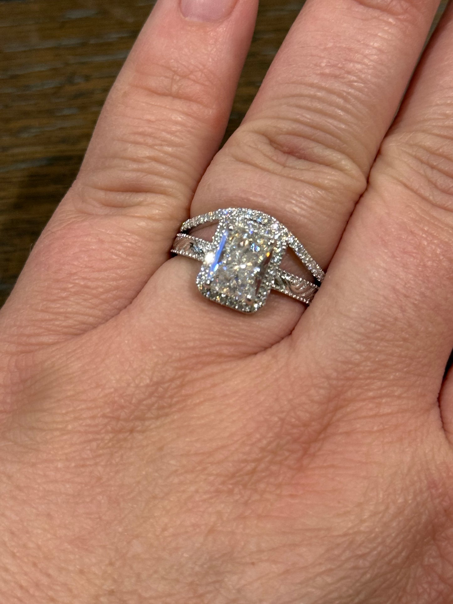 Vera Moissanite Wedding Band