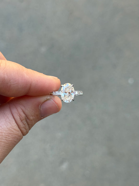 Billie Diamond Hidden Halo Engagement Ring Engagement Rings Tines Ranch Co
