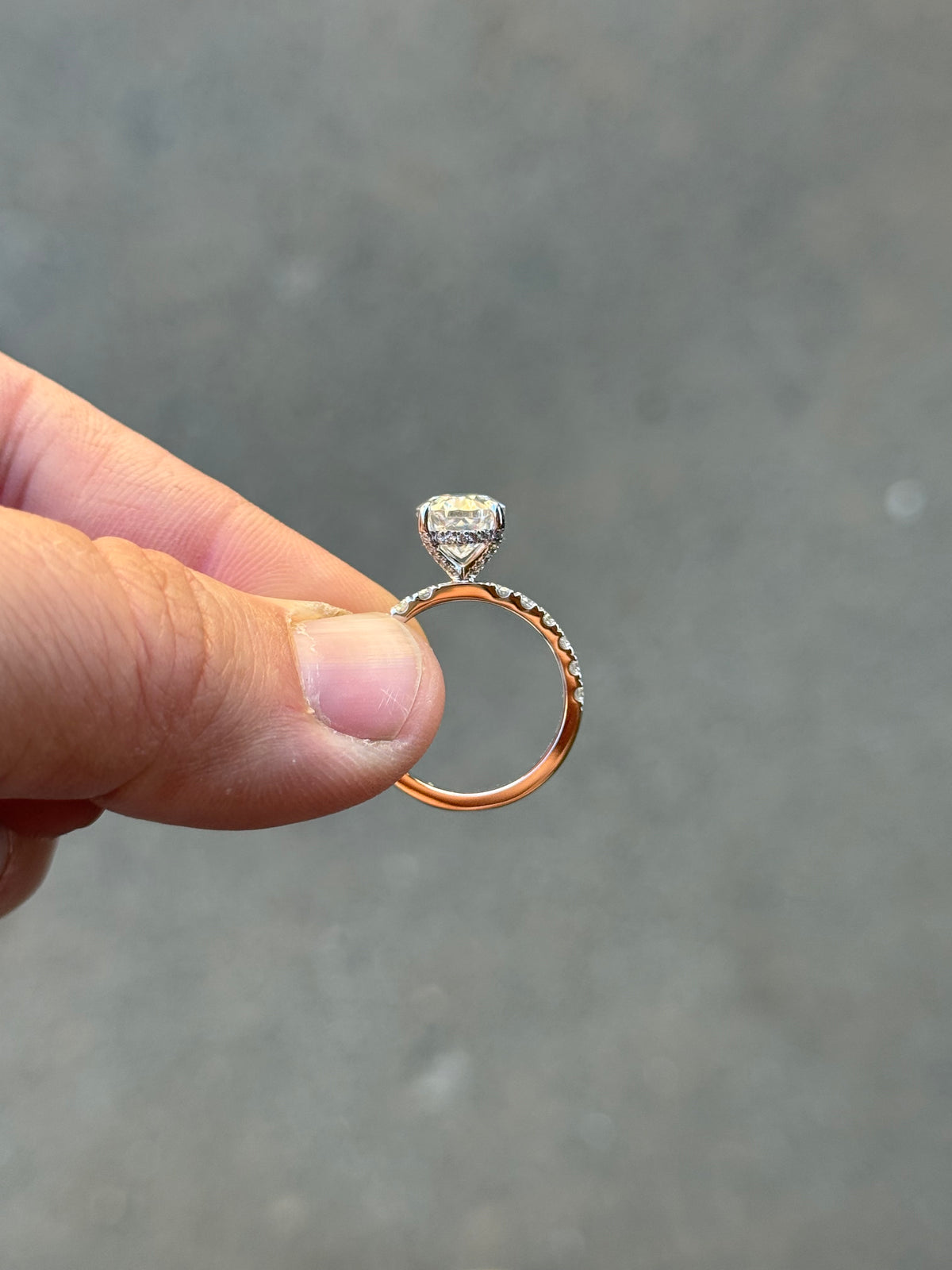 Billie Diamond Hidden Halo Engagement Ring