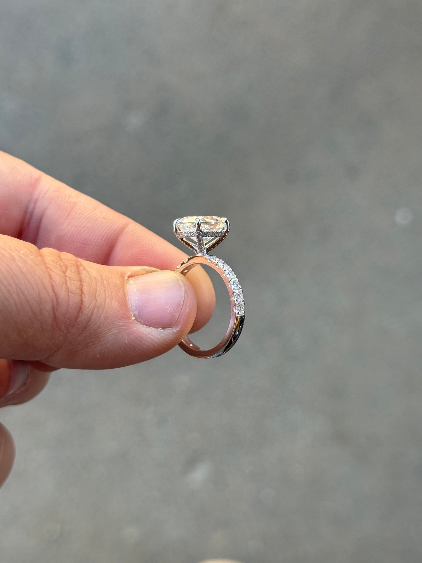 Billie Diamond Hidden Halo Engagement Ring
