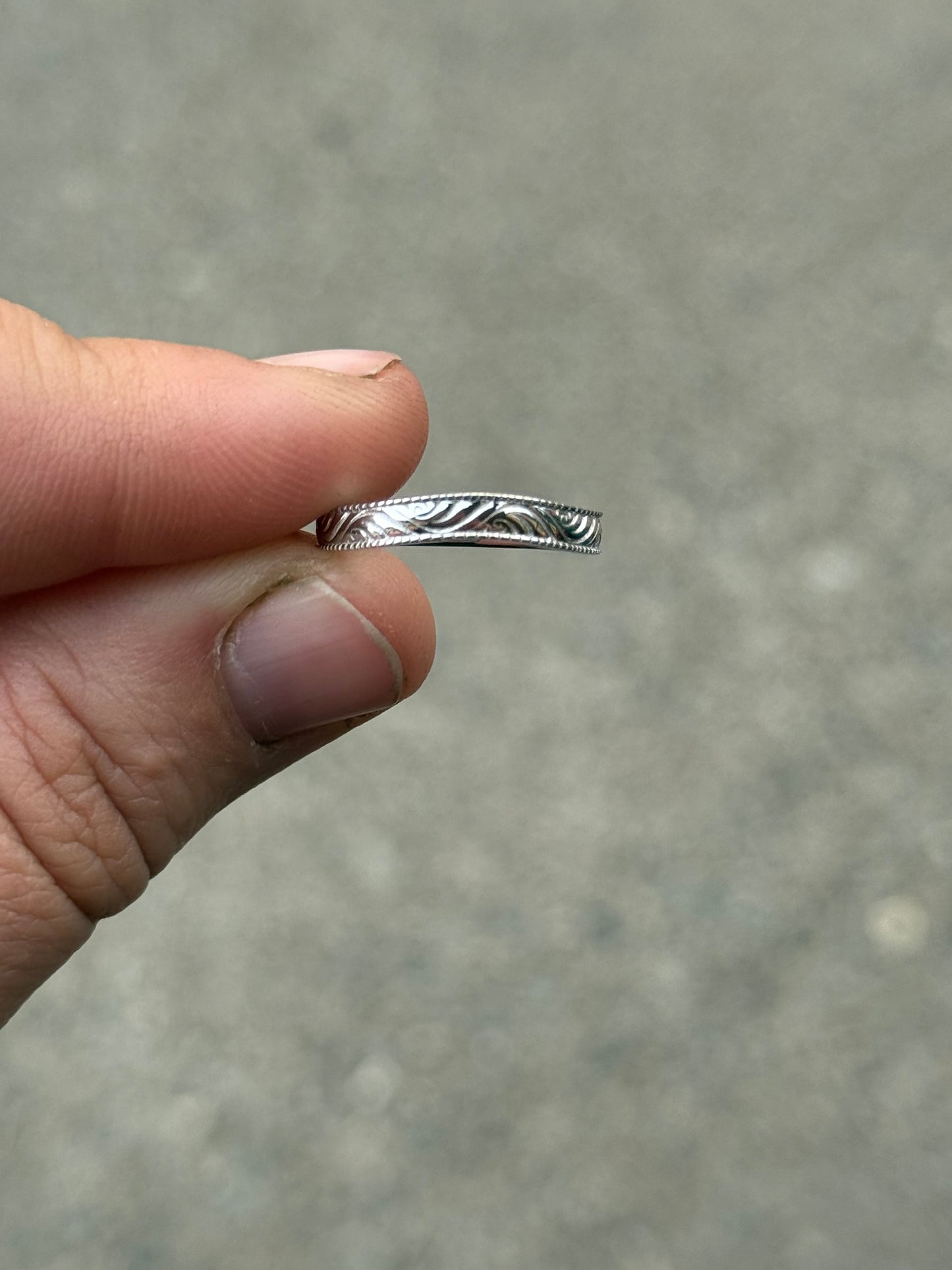 Jasper Curved Wedding Band