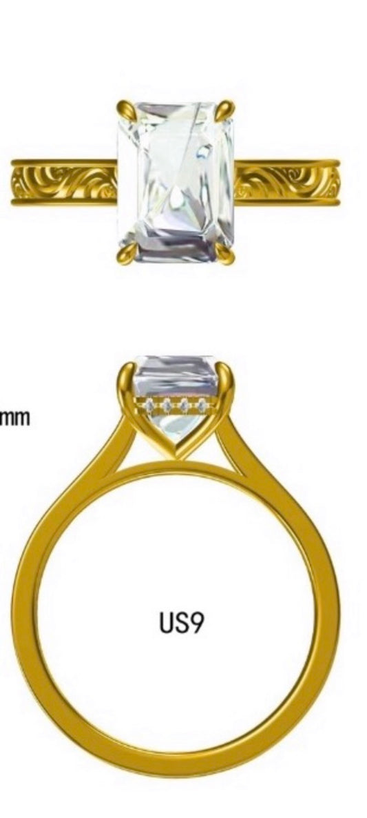 Bentley Hidden Halo Cathedral Engagement Ring