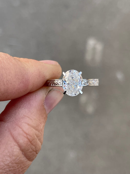 Kimber Sterling Silver Engagement Ring