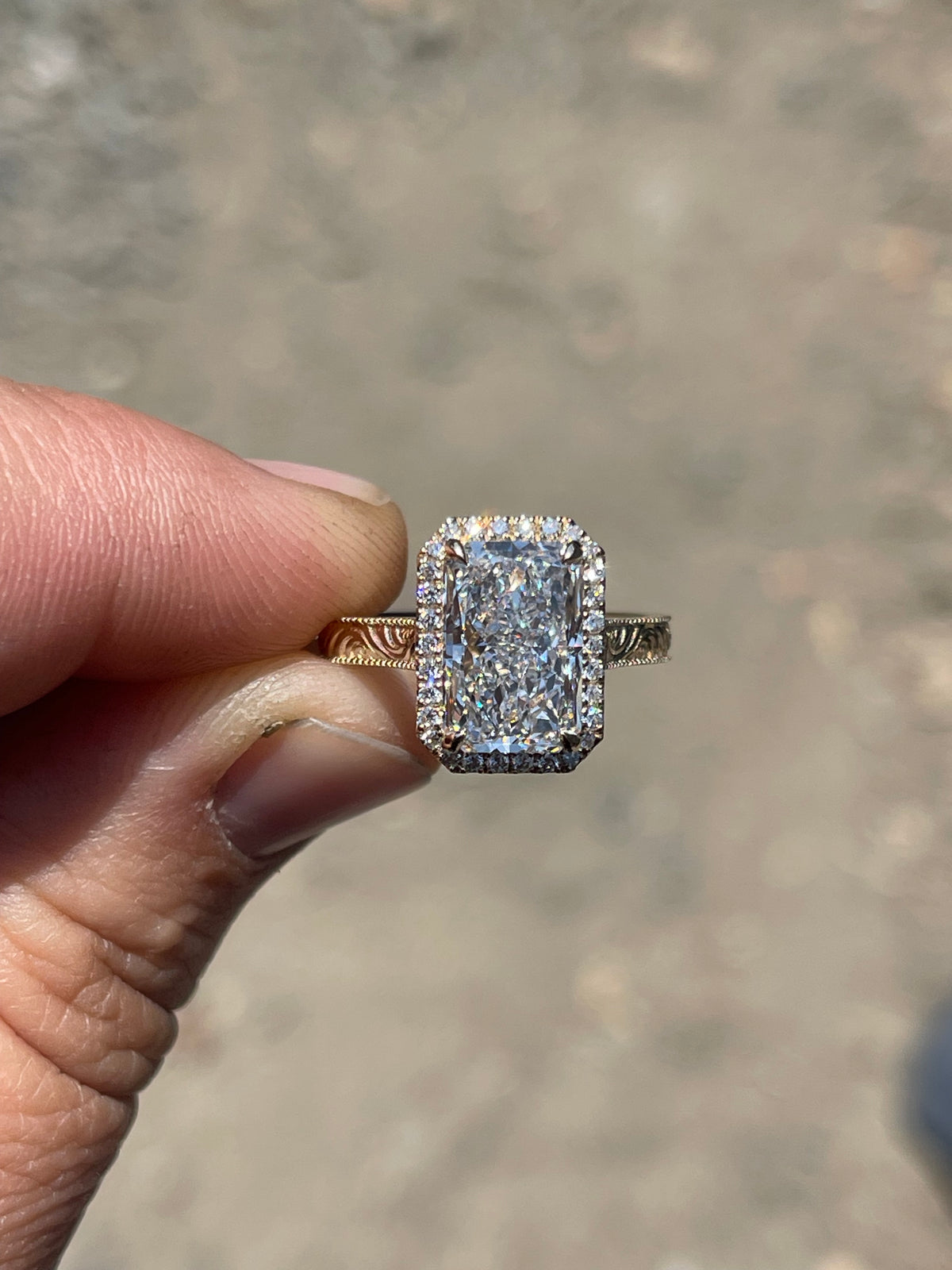 Bernadette 4ct DIAMOND Engagement Ring Engagement Rings Tines Ranch Co