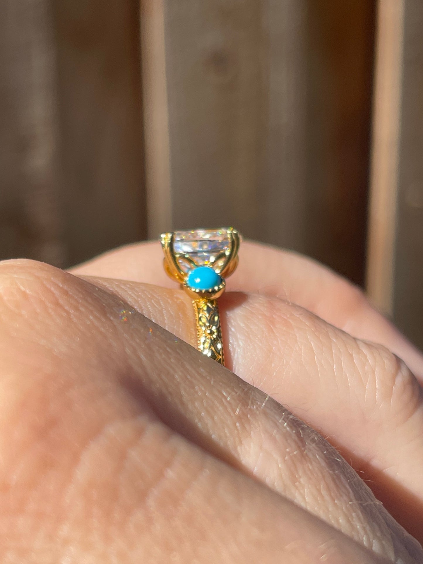 Victoria Turquoise Engagement Ring