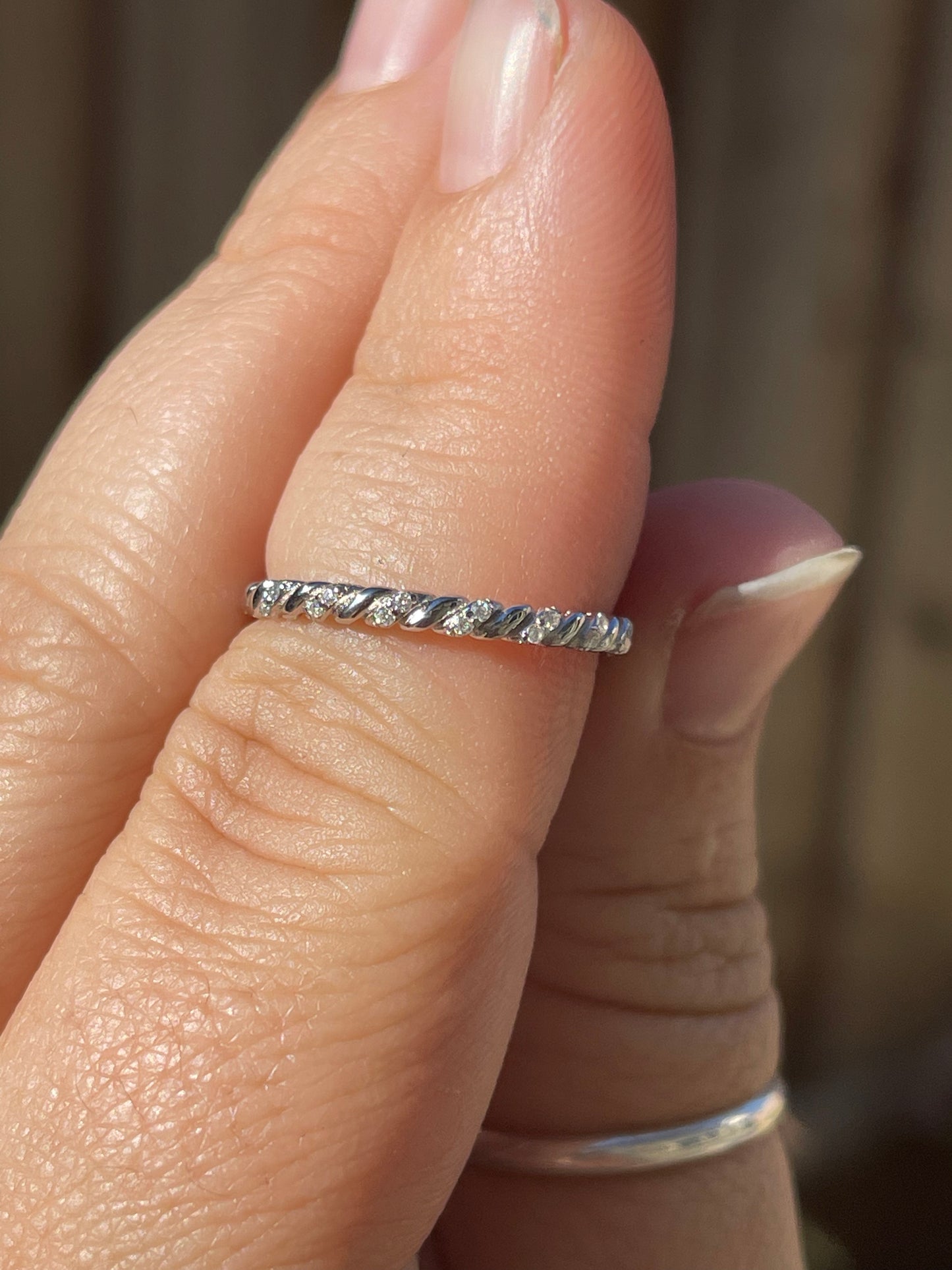 Beau Moissanite Wedding Band