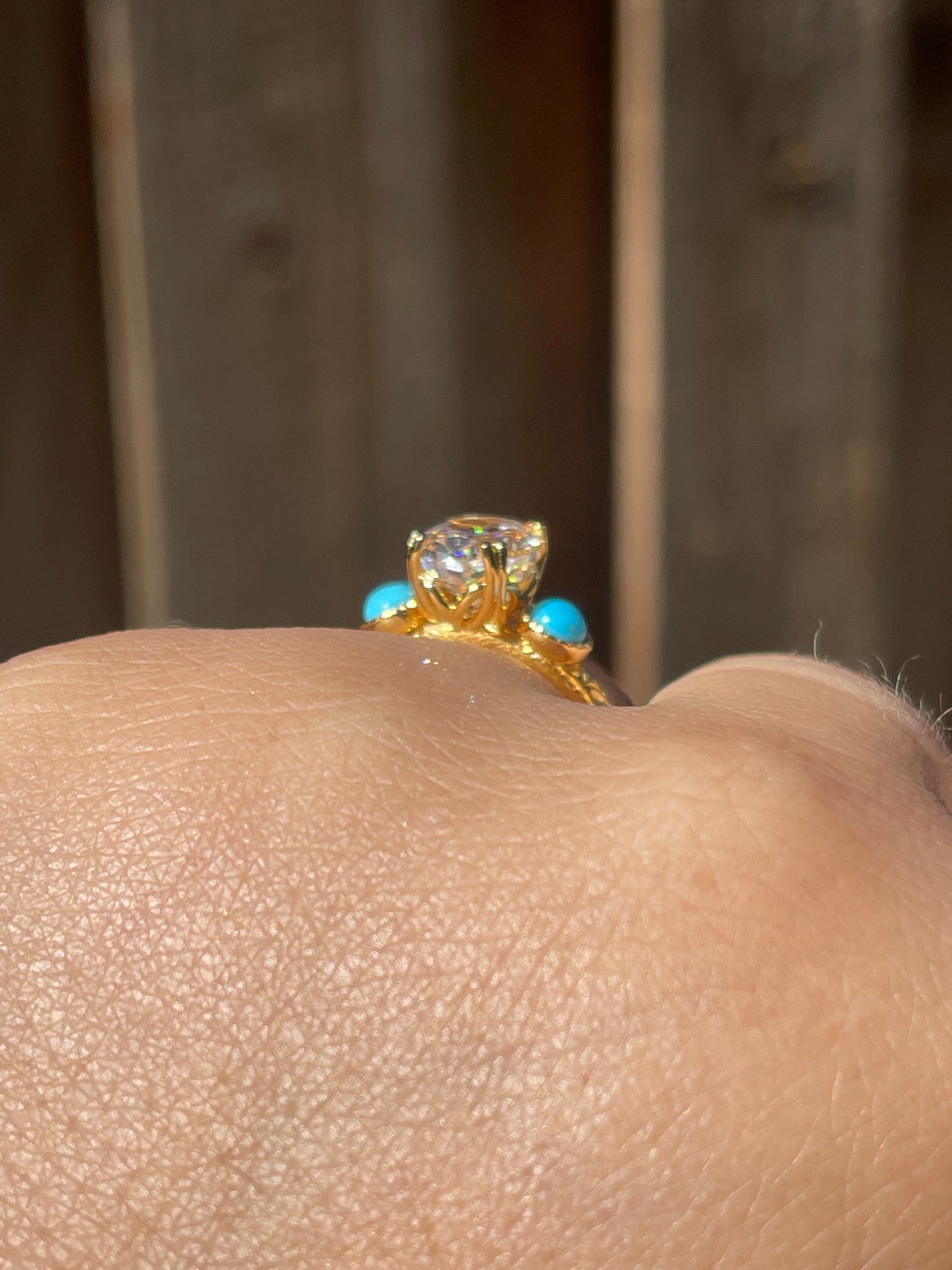 Victoria Turquoise Engagement Ring