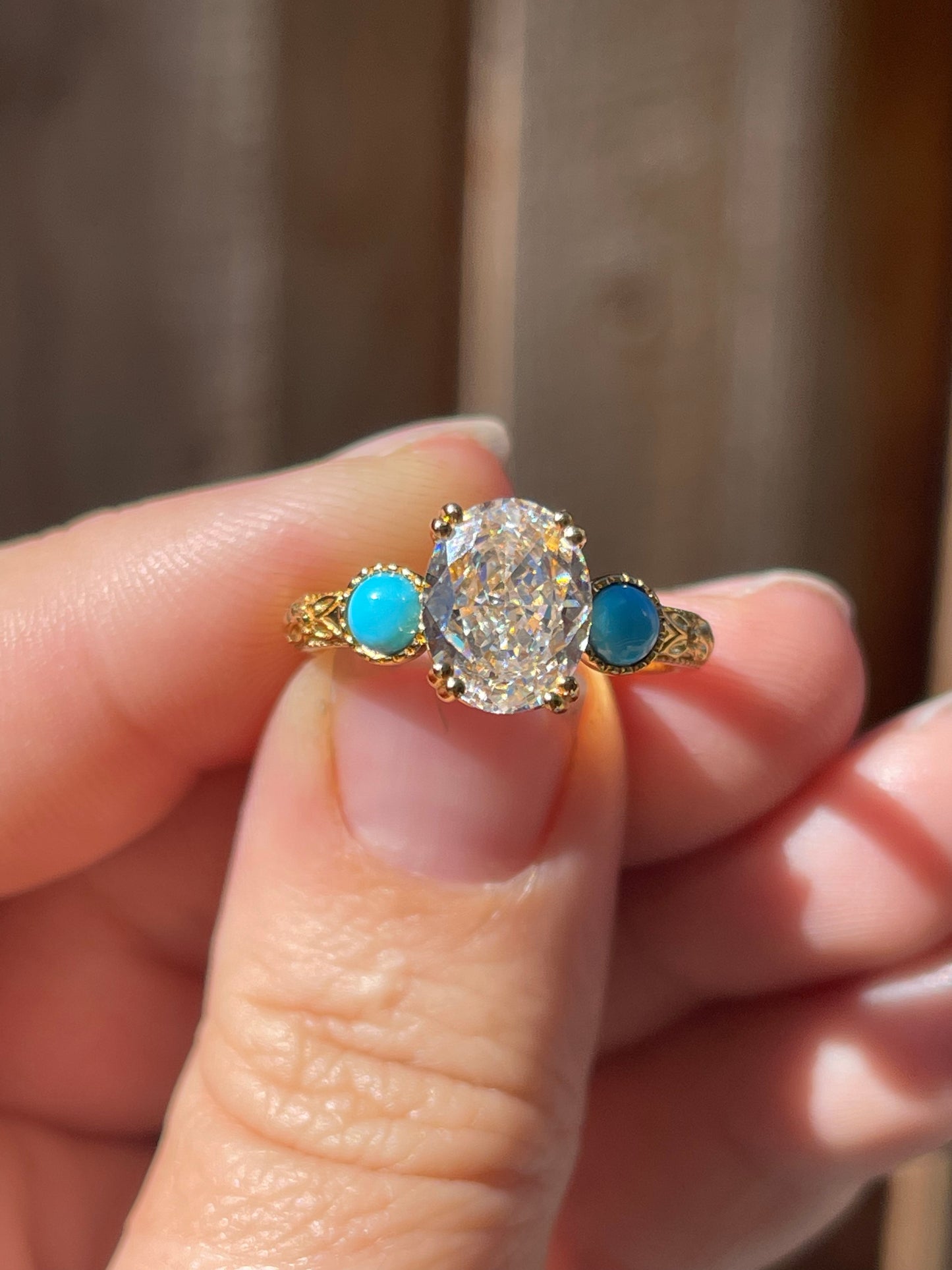 Victoria Turquoise Engagement Ring