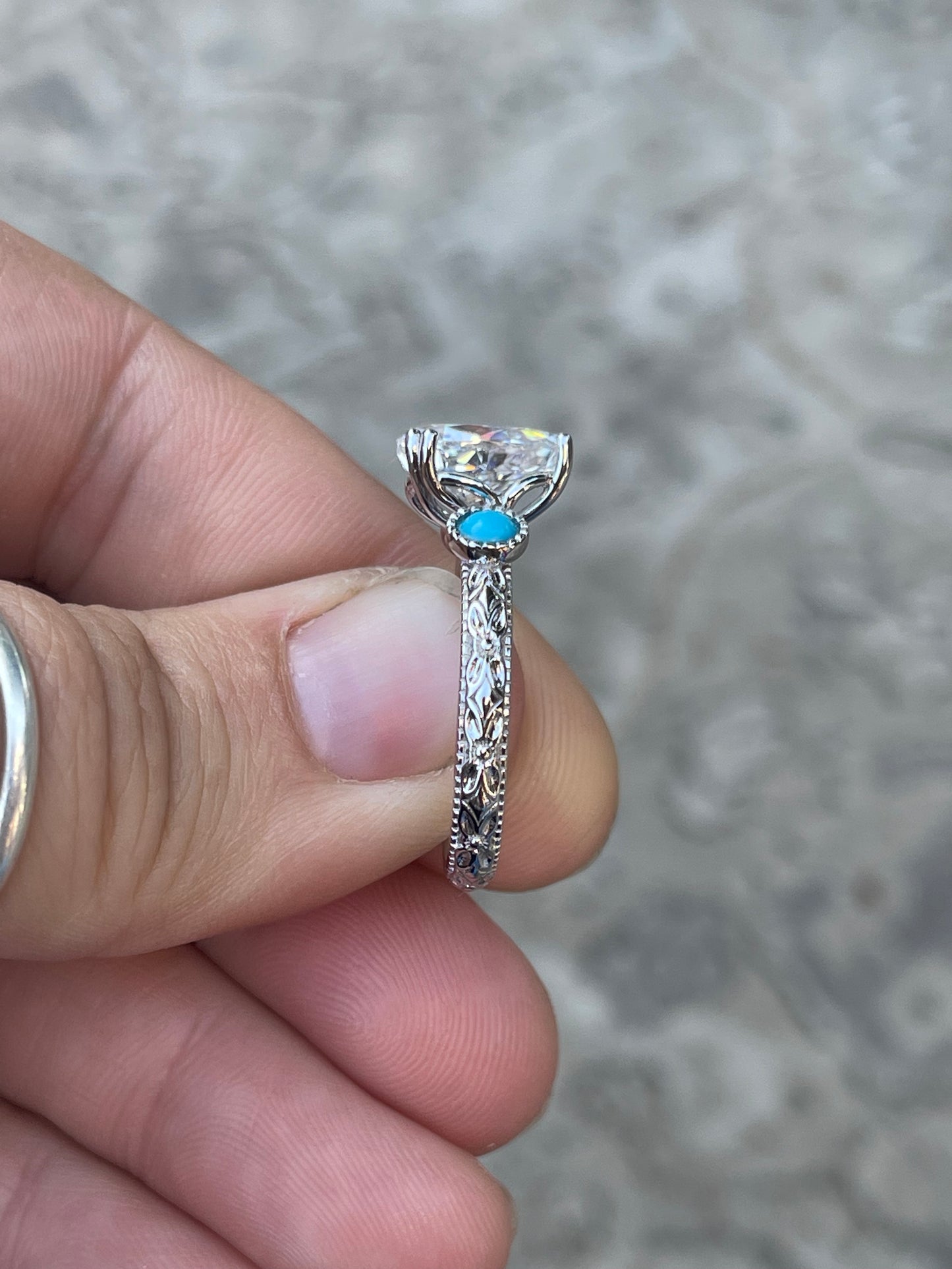 Josie Turquoise Engagement Ring