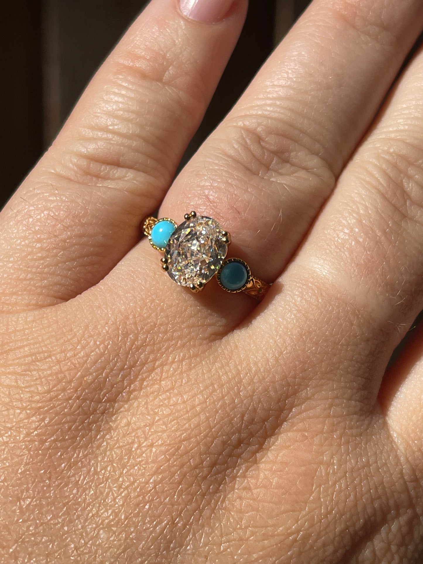 Victoria Turquoise Engagement Ring