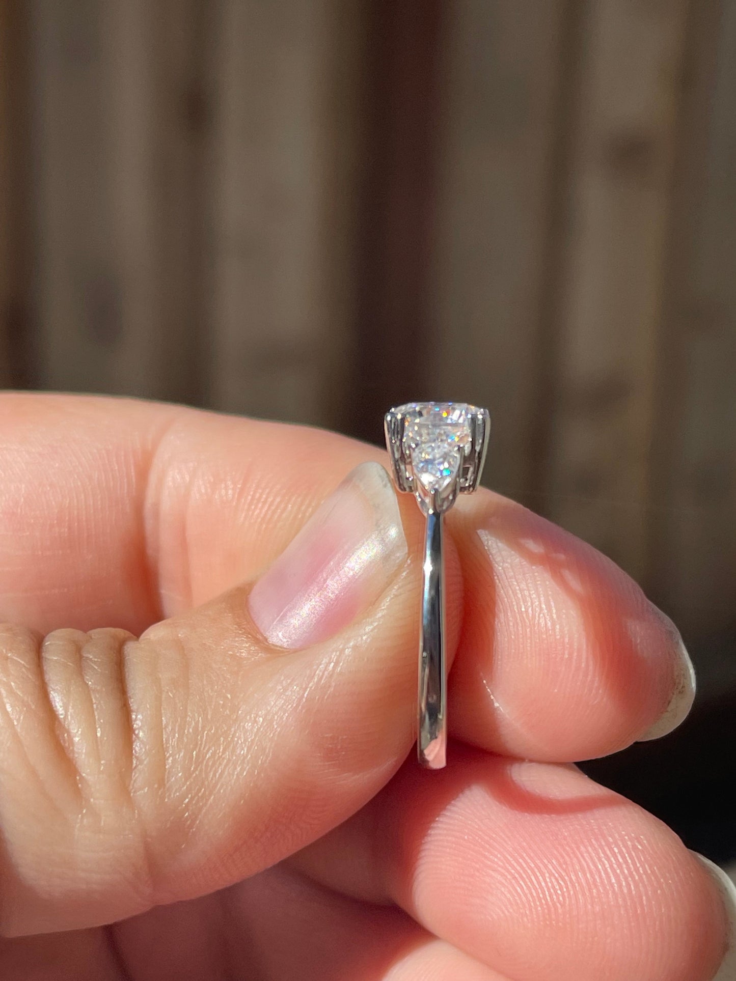 Kasey Sterling Silver Engagement Ring