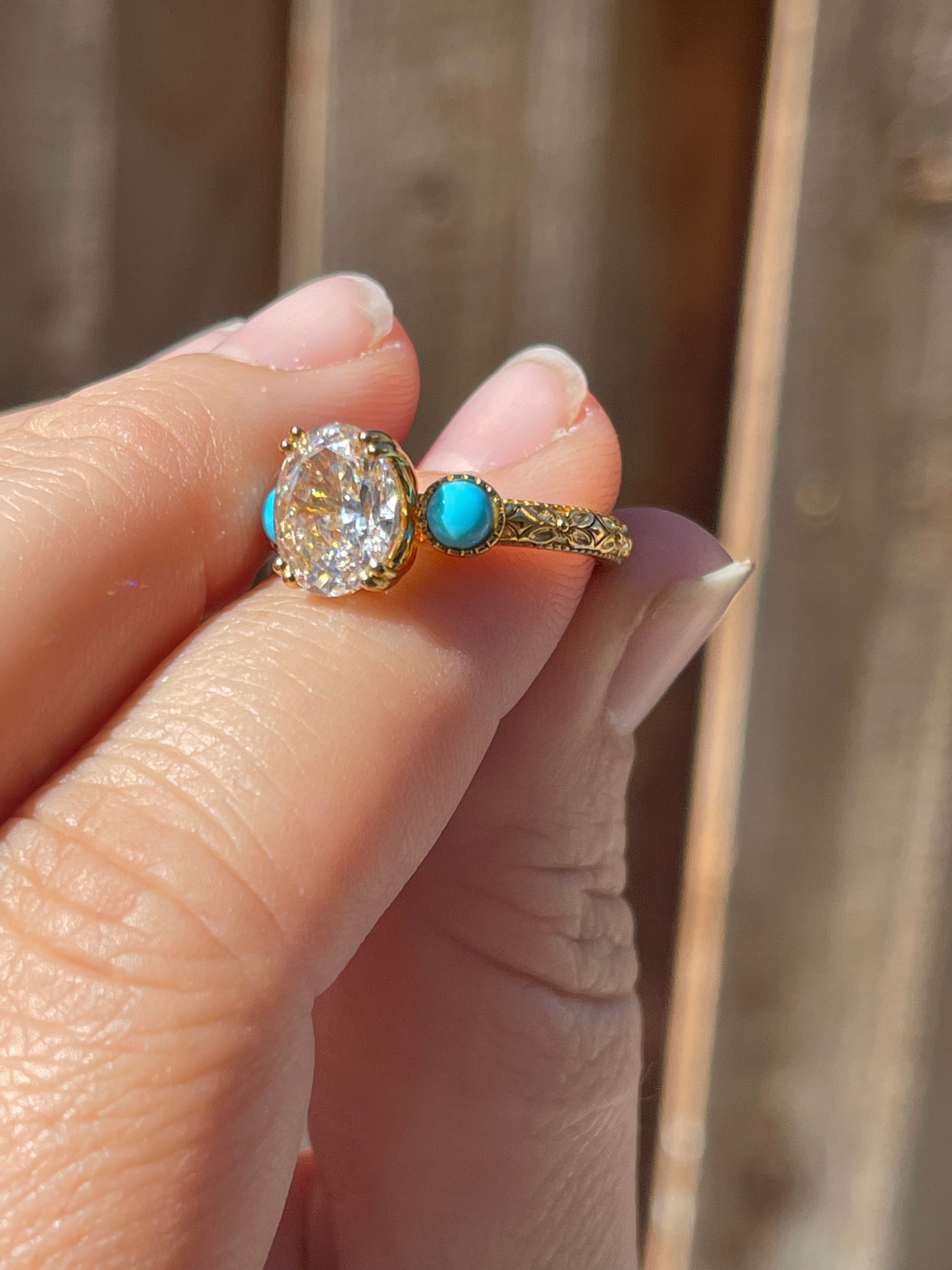 Victoria Turquoise Engagement Ring