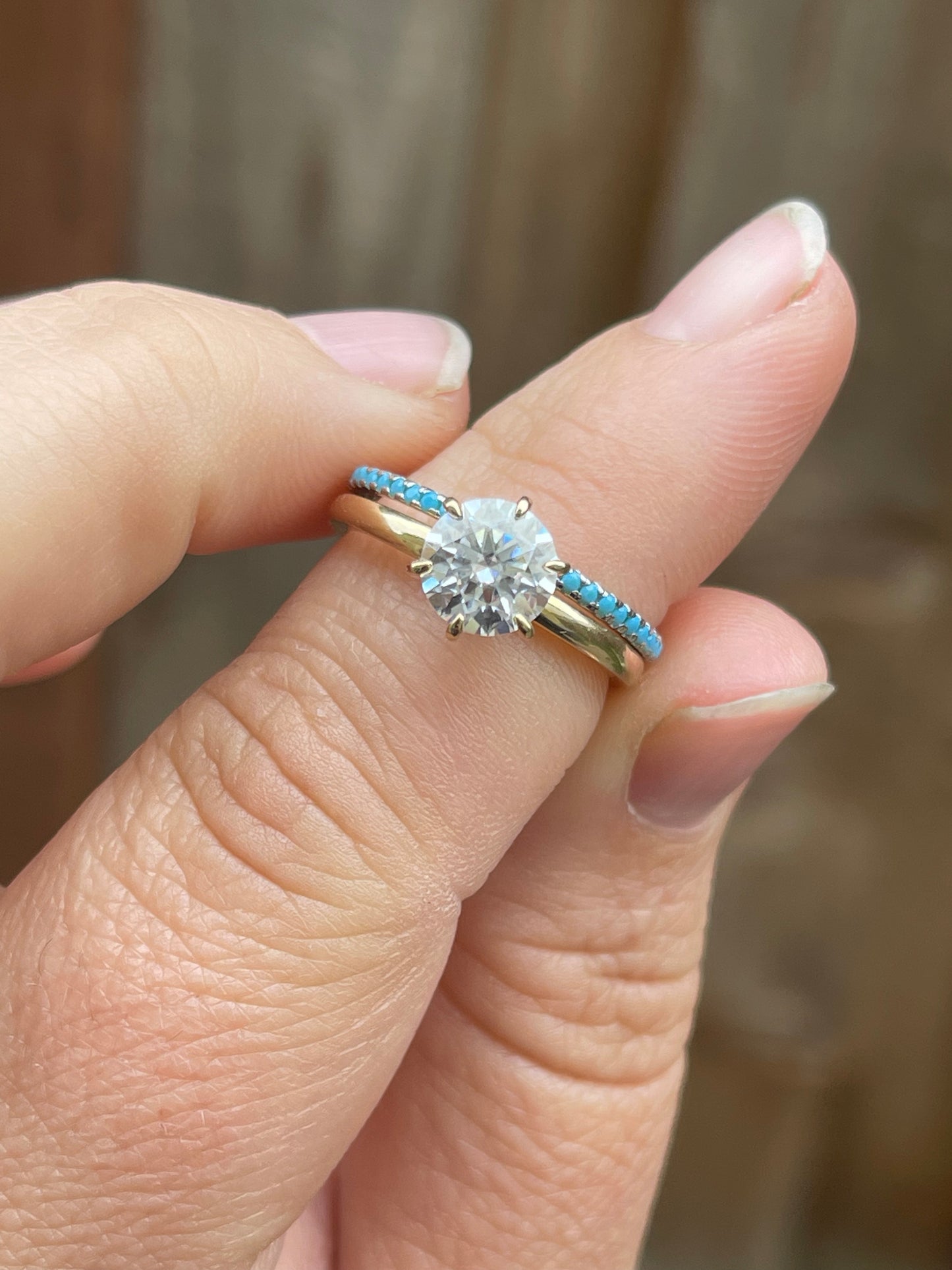 Forever Turquoise Wedding Band